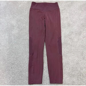 Victoria's Secret Pink Leggings Cozy Women's Red Pockets Size Small